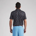 Puma Men's Cloudspun Argyle Bloom Puma Black/Rose Blossom Golf Polo