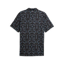 Puma Men's Cloudspun Argyle Bloom Puma Black/Rose Blossom Golf Polo