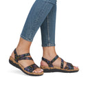 Remonte Ladies Black Multi Jocelyn Sandal