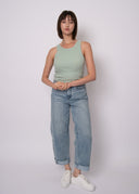 RD Style Second Skin Ladies Ralyn Ivy Green Tank Top w/Built in Bra