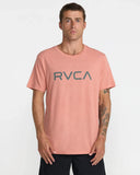 RVCA Men's Big RVCA Clay Orange Tshirt