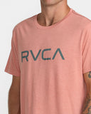 RVCA Men's Big RVCA Clay Orange Tshirt