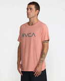 RVCA Men's Big RVCA Clay Orange Tshirt