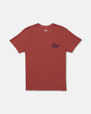 RVCA Men's Emscript Dusty Red Tshirt