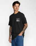 RVCA Men's Glitch Pirate Black Tshirt