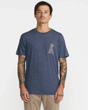 RVCA Men's Mad Local Moody Blue Tshirt