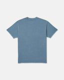 RVCA Men's Midweight Label Vintage Navy Tshirt