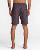 RVCA Men's Northern Trunk Pirate Black 18" Boardshort