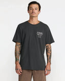 RVCA Men's Palm Reel Pirate Black Tshirt