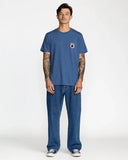 RVCA Men's Pantero Indigo Tshirt