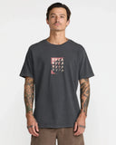 RVCA Men's Quad Pirate Black Tshirt