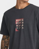 RVCA Men's Quad Pirate Black Tshirt