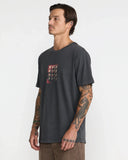 RVCA Men's Quad Pirate Black Tshirt