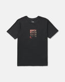 RVCA Men's Quad Pirate Black Tshirt