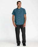 RVCA Men's That'll Do Dobby Atlantic SS Shirt