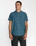 RVCA Men's That'll Do Dobby Atlantic SS Shirt