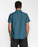 RVCA Men's That'll Do Dobby Atlantic SS Shirt