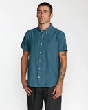 RVCA Men's That'll Do Dobby Atlantic SS Shirt