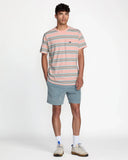 RVCA Mens Peach Magnolia Crew Tshirt