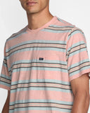 RVCA Mens Peach Magnolia Crew Tshirt