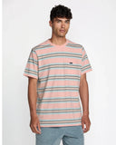 RVCA Mens Peach Magnolia Crew Tshirt