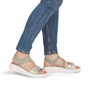 Remonte Ladies D3L51-52 Green Combo Sandal