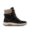 Remonte Ladies Mid Black Suede D3Q72-03 Lined Boot