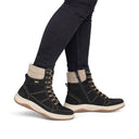 Remonte Ladies Mid Black Suede D3Q72-03 Lined Boot