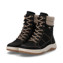 Remonte Ladies Mid Black Suede D3Q72-03 Lined Boot