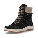 Remonte Ladies Mid Black Suede D3Q72-03 Lined Boot