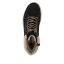 Remonte Ladies Mid Black Suede D3Q72-03 Lined Boot