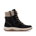 Remonte Ladies Mid Black Suede D3Q72-03 Lined Boot