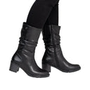 Remonte Ladies Sontje Black D2A79-00 Lined Boot