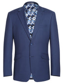 Renoir Men's Blue Stretch Slim Fit Suit