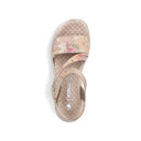 Rieker Ladies 60464-90 Multi Leather Sandal