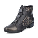 Rieker Ladies Fabiola Black Combination Y0764-00 Lined Boot