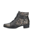 Rieker Ladies Fabiola Black Combination Y0764-00 Lined Boot