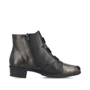 Rieker Ladies Fabiola Black Combination Y0764-00 Lined Boot