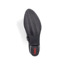 Rieker Ladies Fabiola Black Combination Y0764-00 Lined Boot