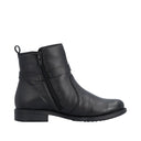 Rieker Ladies Ornella Black 74856-00 Lined Dress Boot
