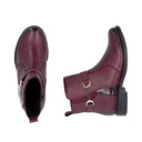 Rieker Ladies Ornella Red 74856-35 Lined Boot