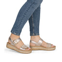 Rieker Ladies V0951-90 Silver/Platinum Sandal