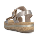 Rieker Ladies V0951-90 Silver/Platinum Sandal