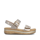Rieker Ladies V0951-90 Silver/Platinum Sandal