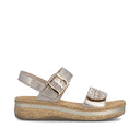 Rieker Ladies V0951-90 Silver/Platinum Sandal