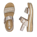 Rieker Ladies V0951-90 Silver/Platinum Sandal