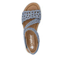 Rieker Ladies V4150-14 Blue Sandal