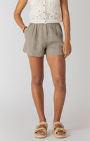 Room 34/Dex Ladies Khaki Mid Rise Shorts