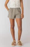 Room 34/Dex Ladies Khaki Mid Rise Shorts