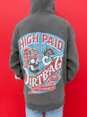 Ruthless Rednecks Men's Well Earned Supercharged 12oz Charcoal Hoodie